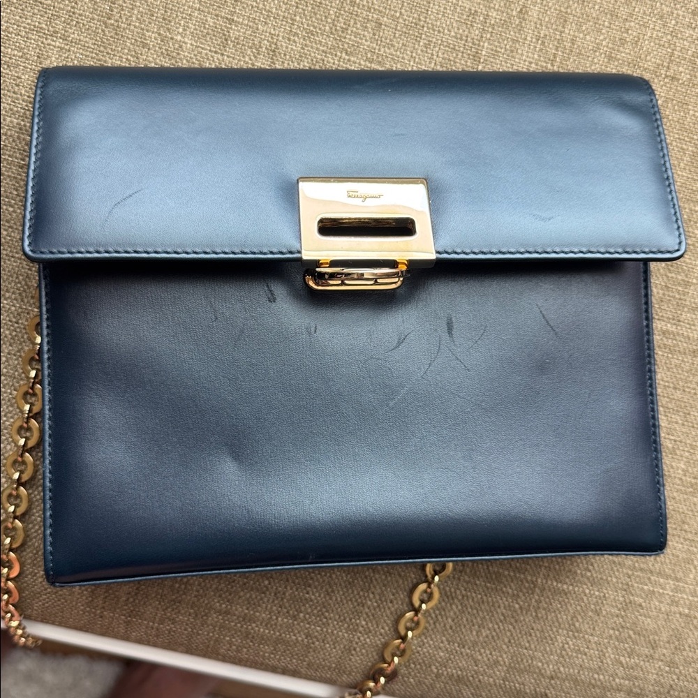 Salvatore Ferragamo Navy Blue Bag 💙 - Picture 5 of 8